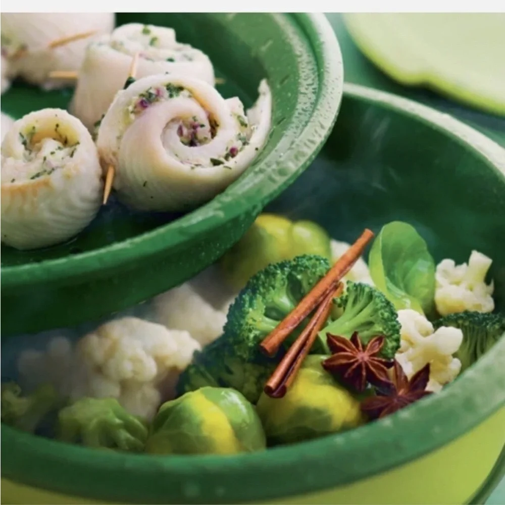 TUPPERWARE Smart Steamer 4-Piece Set - Green